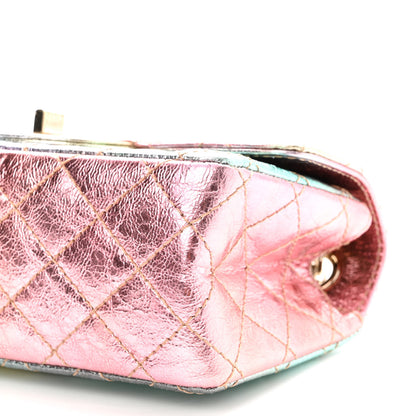 Chanel Metallic Goatskin Quilted Mini 2.55 Reissue Flap Multicolor 10 of 10