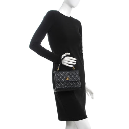 Chanel Lambskin Mini Kelly Flap Bag Black 2 of 10