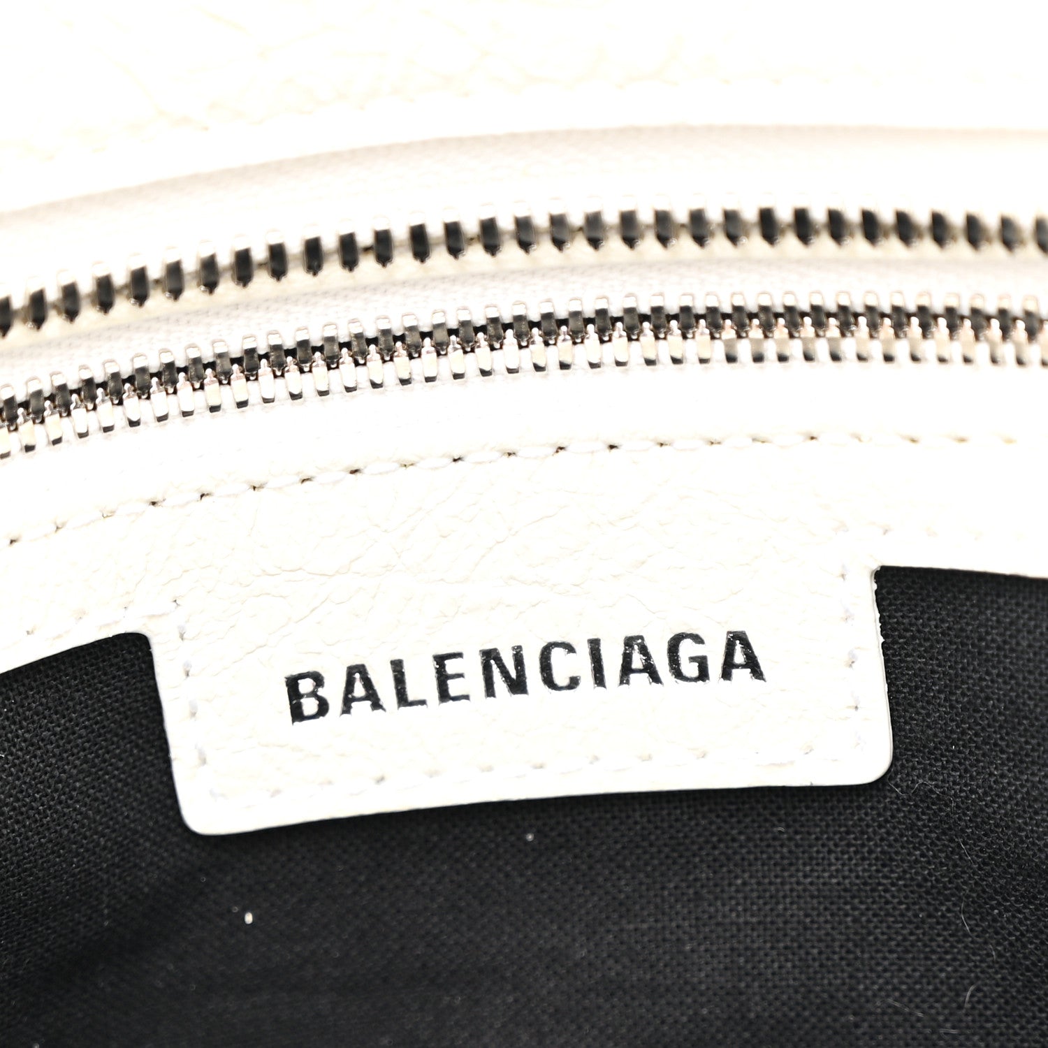 バレンシアガ  White Balenciaga White Leather Giant Covered Brogues Voyage Weekender