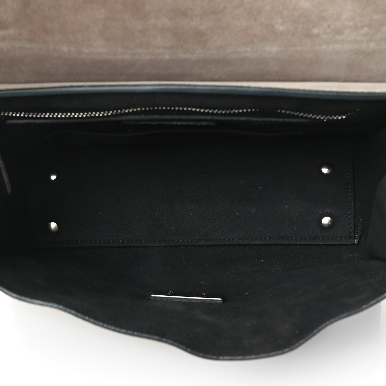 Givenchy Suede Medium Shark Lock Satchel Taupe 4 of 4