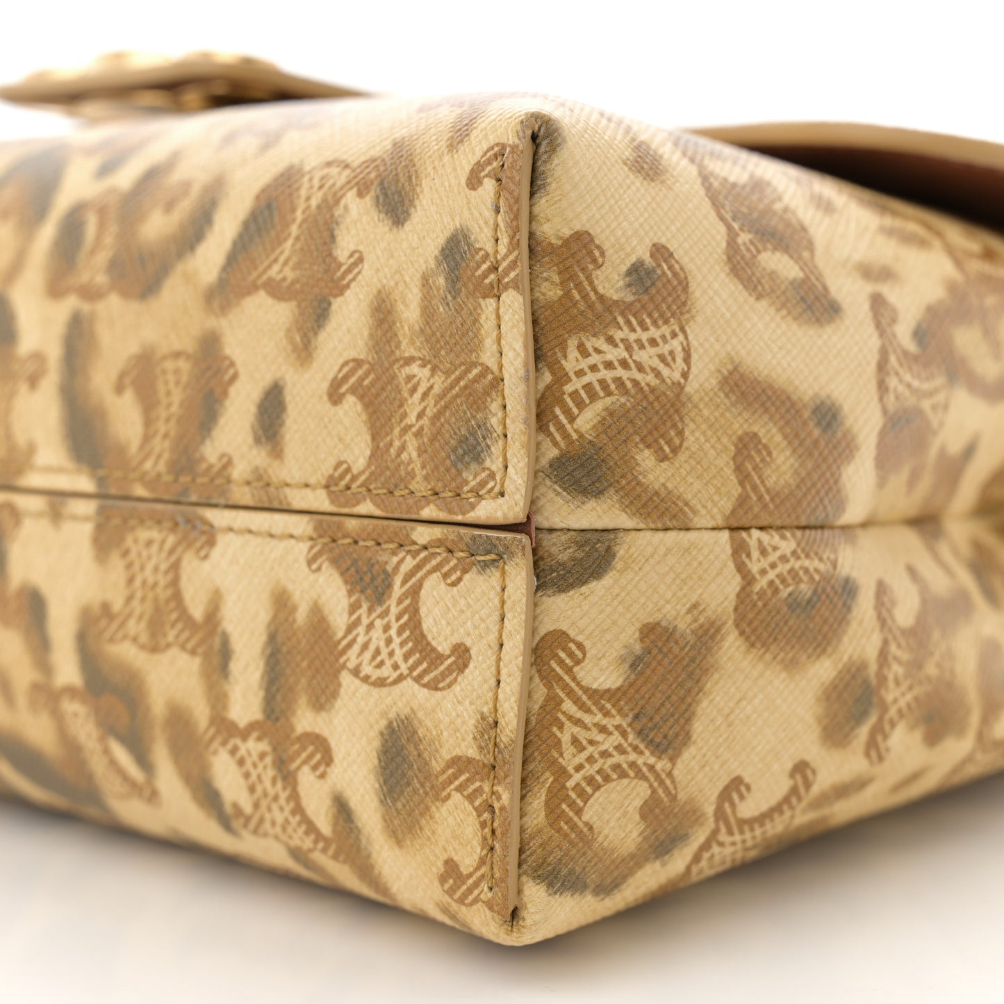 Canvas Leopard Print Medium Victoire Bag