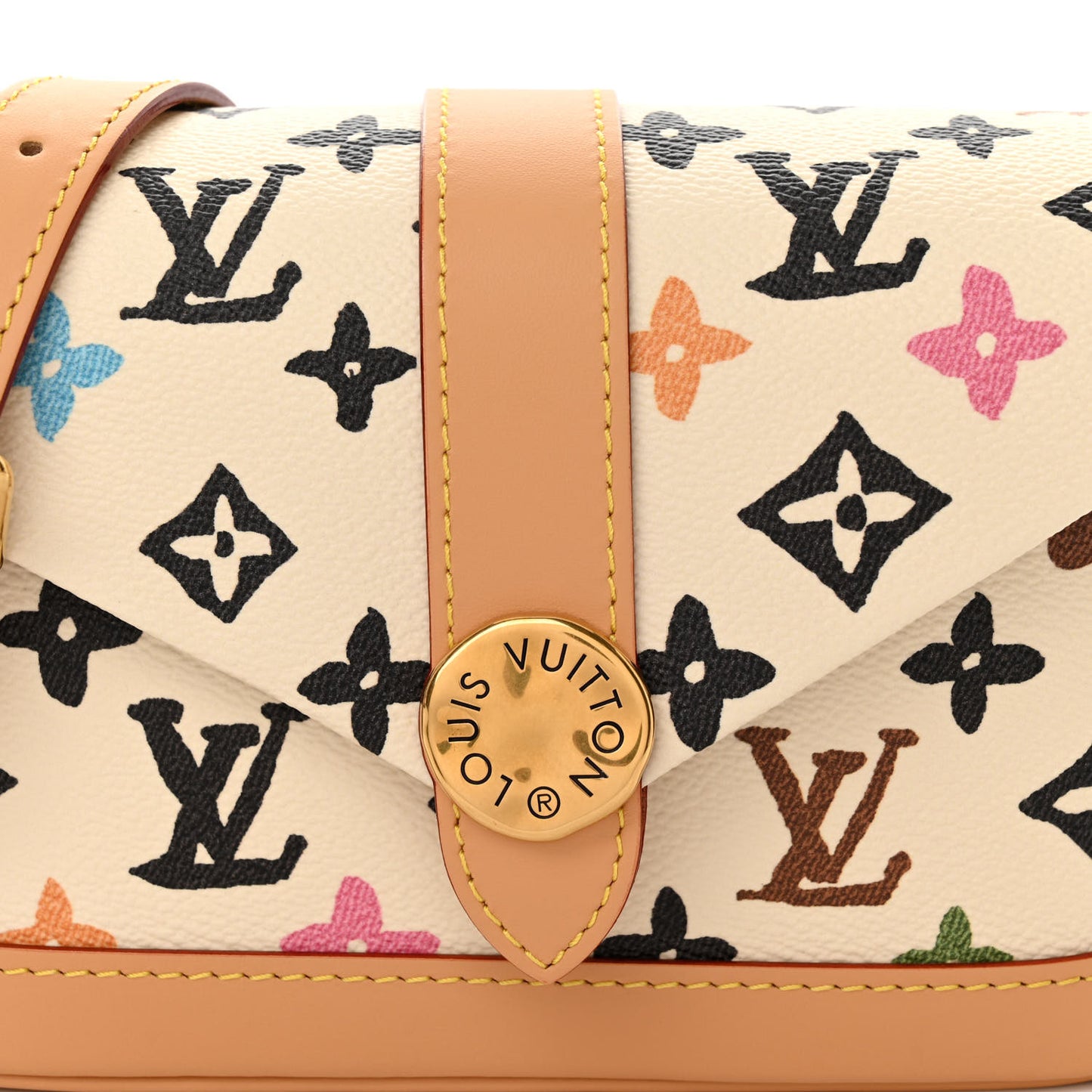 X TYLER THE CREATOR Monogram Craggy Envelope Wearable Wallet Vanilla