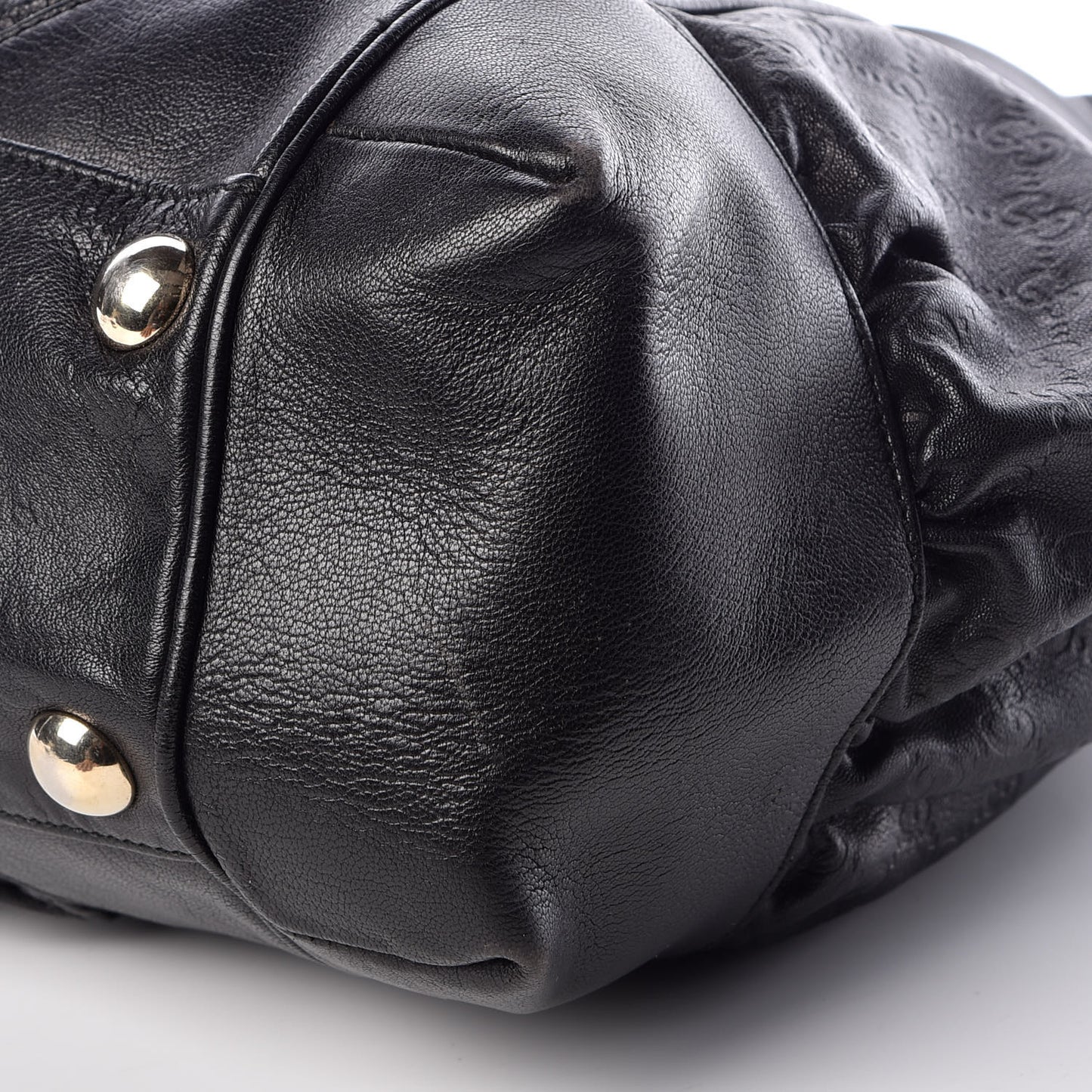 Guccissima Large Full Moon Tote Black