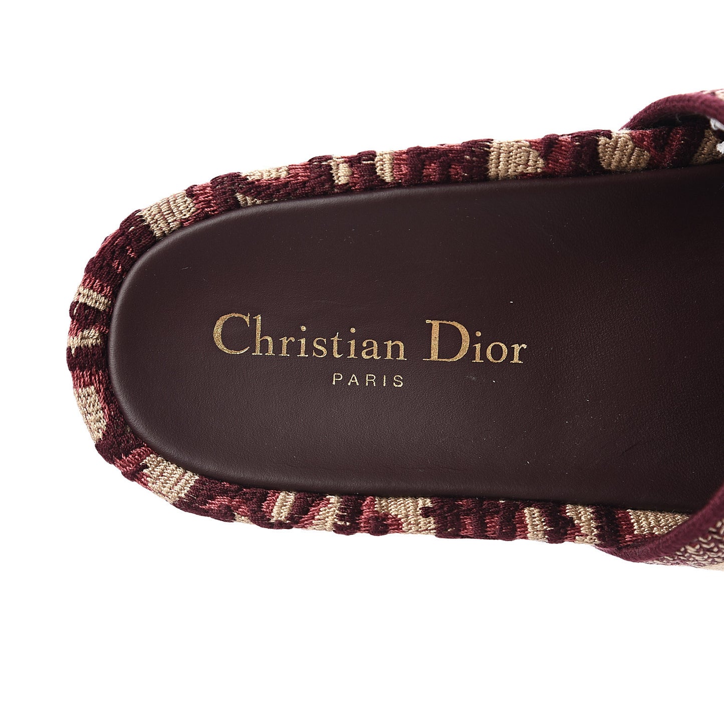 Oblique D-Way Platform Sandals 37 Deep Amaranth