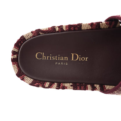 Christian Dior Oblique D-Way Platform Sandals 37 Deep Amaranth 6 of 11