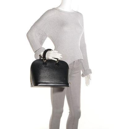 Louis Vuitton Epi Alma PM Black 2 of 7