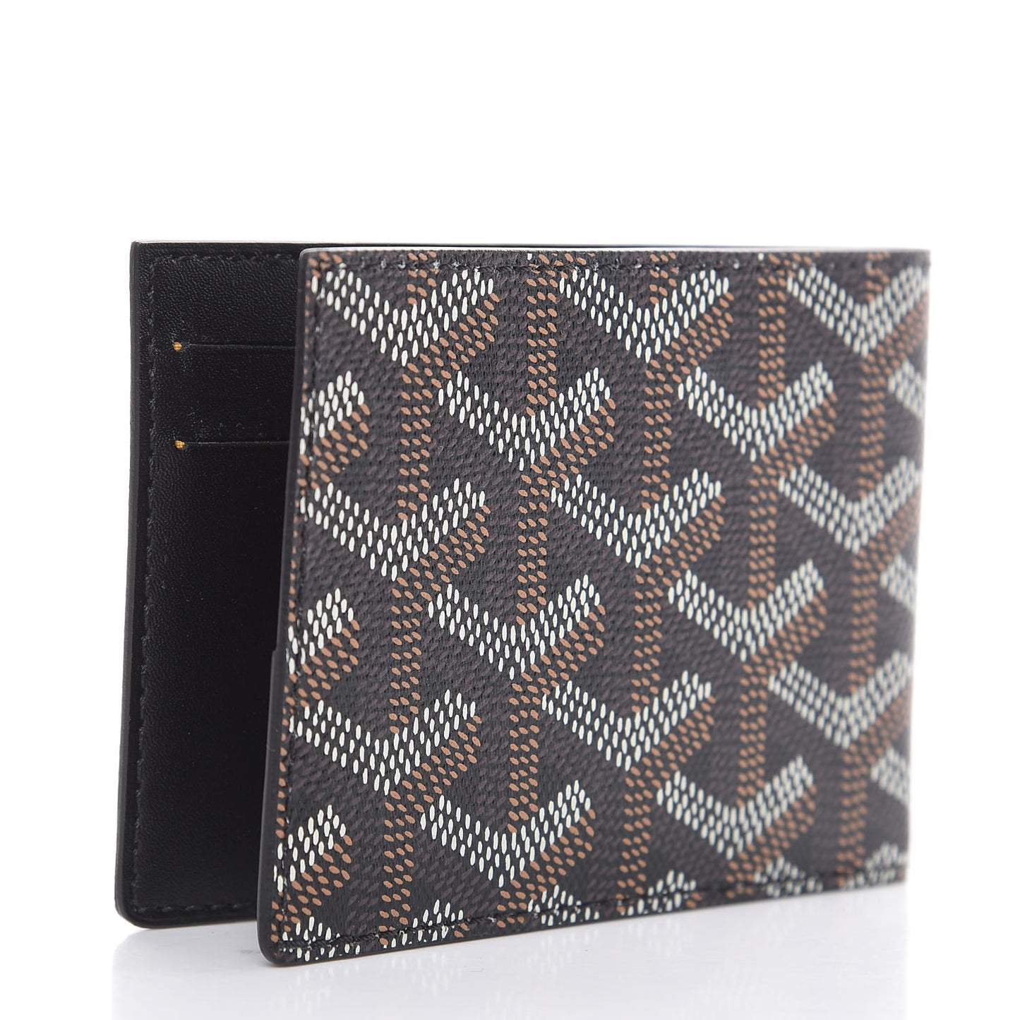 Goyardine Multi Slot Bi-Fold Wallet Black