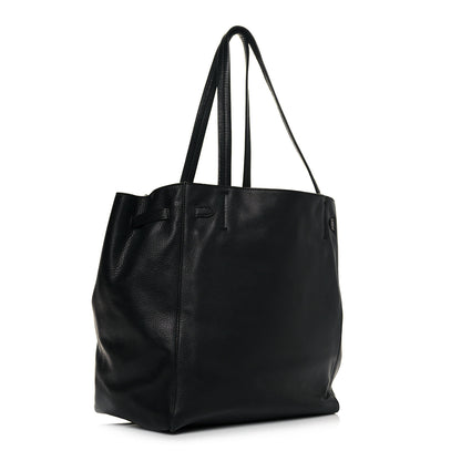 Celine Soft Grained Calfskin Small Belt Cabas Phantom Black 4 of 18