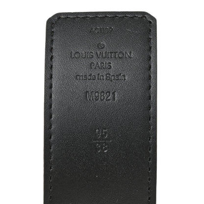 Louis Vuitton Calfskin Monogram 30mm LV Initiales Reversible Belt 95 38 Black 5 of 10