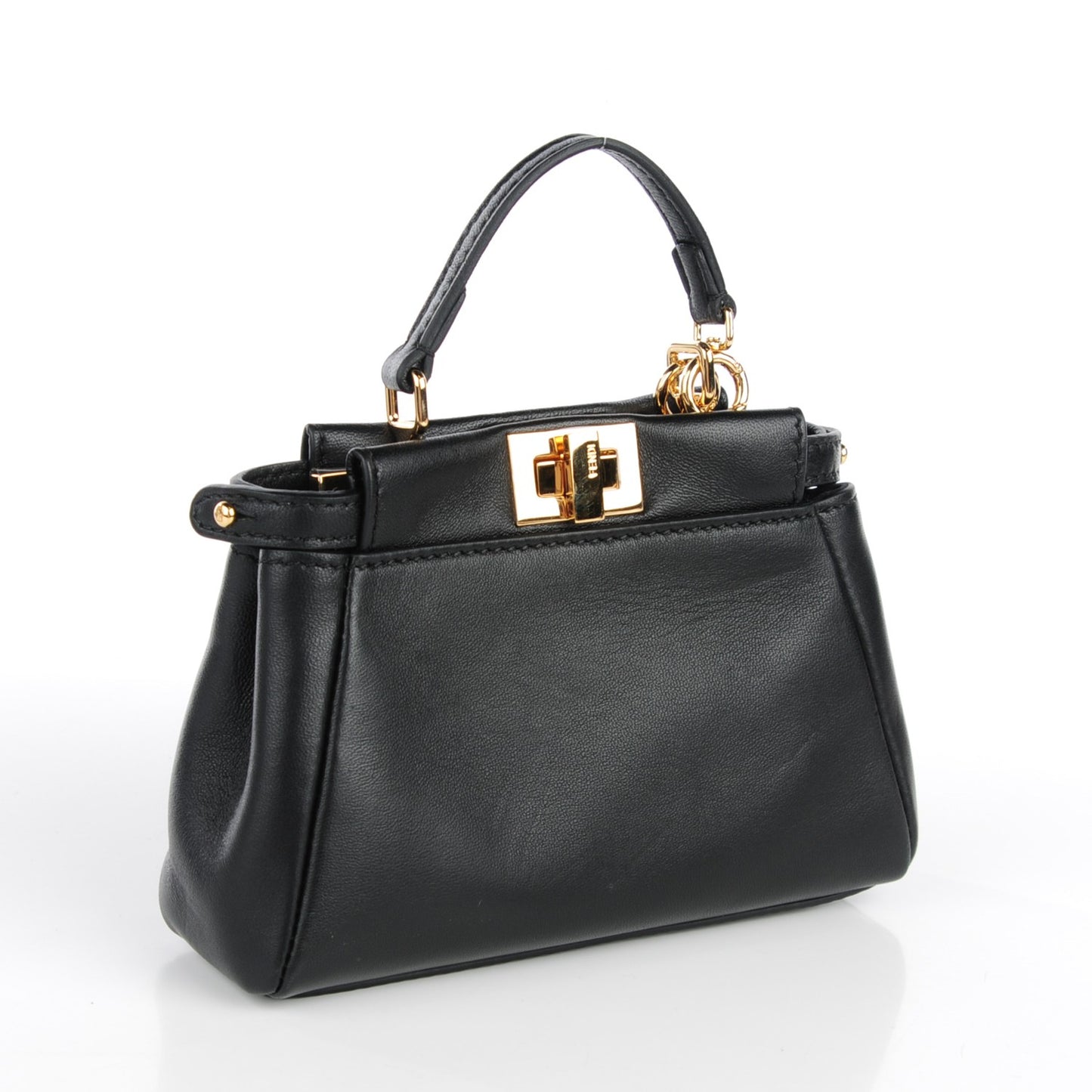 Nappa Micro Peekaboo Iconic Satchel Black