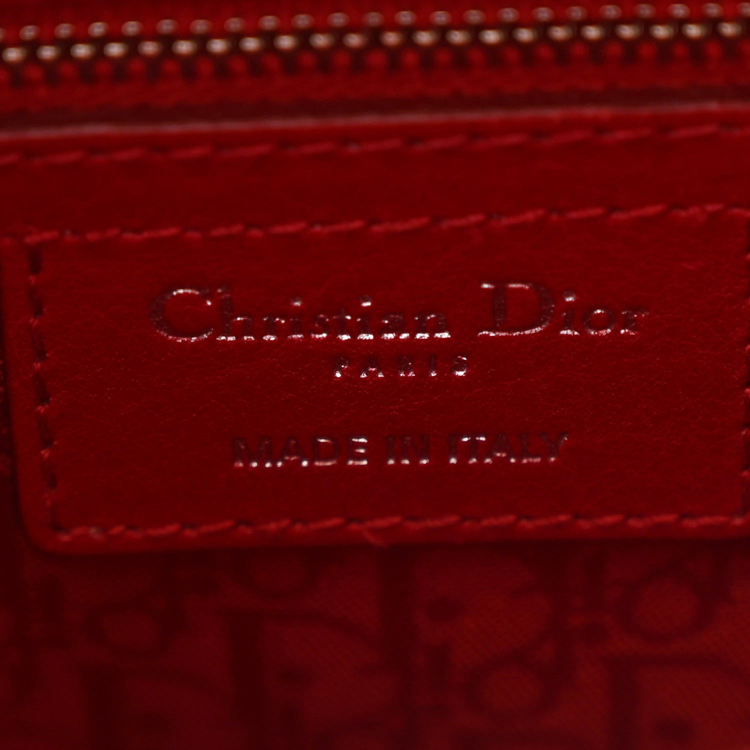 Christian Dior Lambskin Cannage Large Lady Dior Red 6 of 10