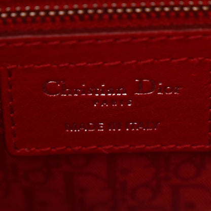 Christian Dior Lambskin Cannage Large Lady Dior Red 6 of 10
