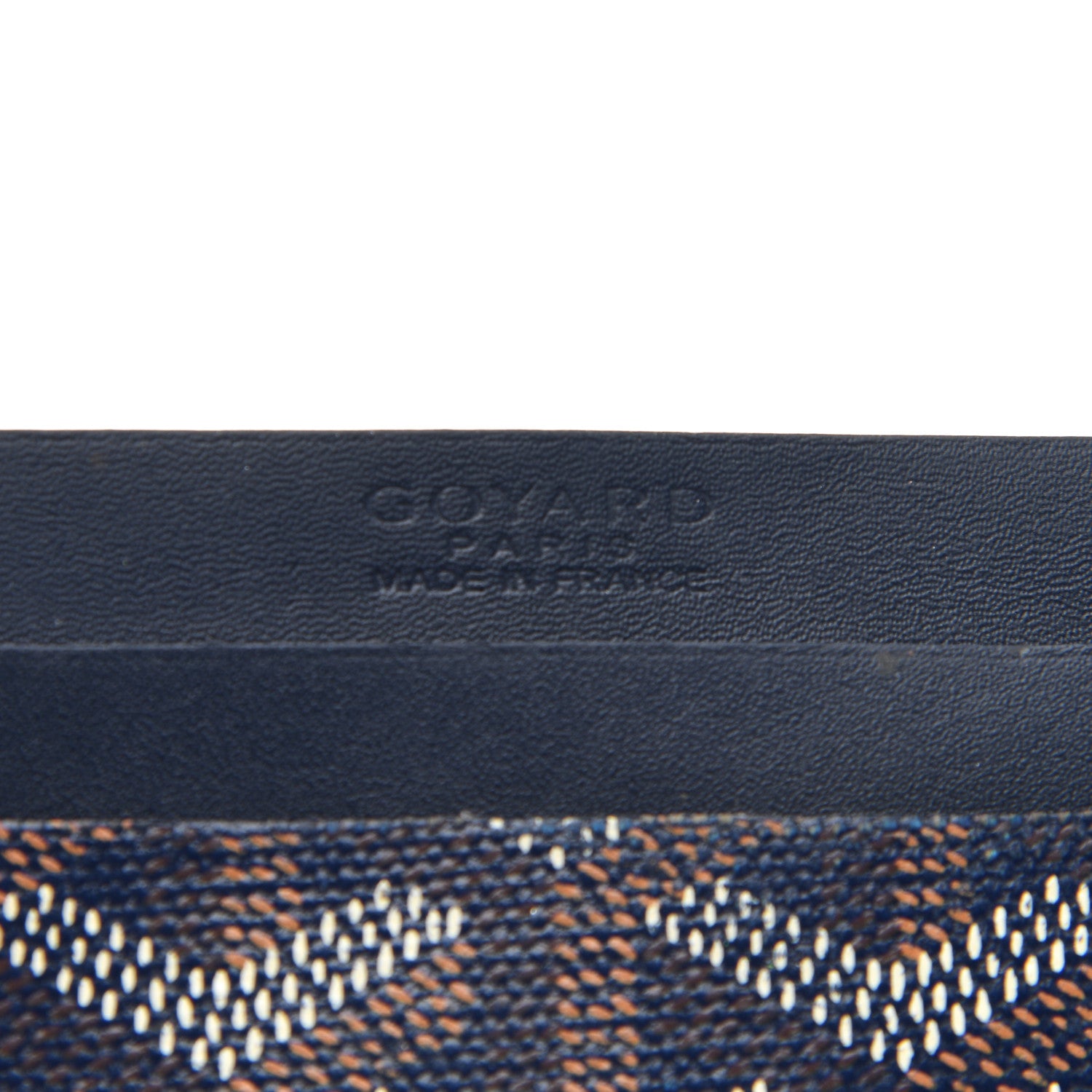 Goyard Goyardine Saint Sulpice Card Holder Navy 6 of 6
