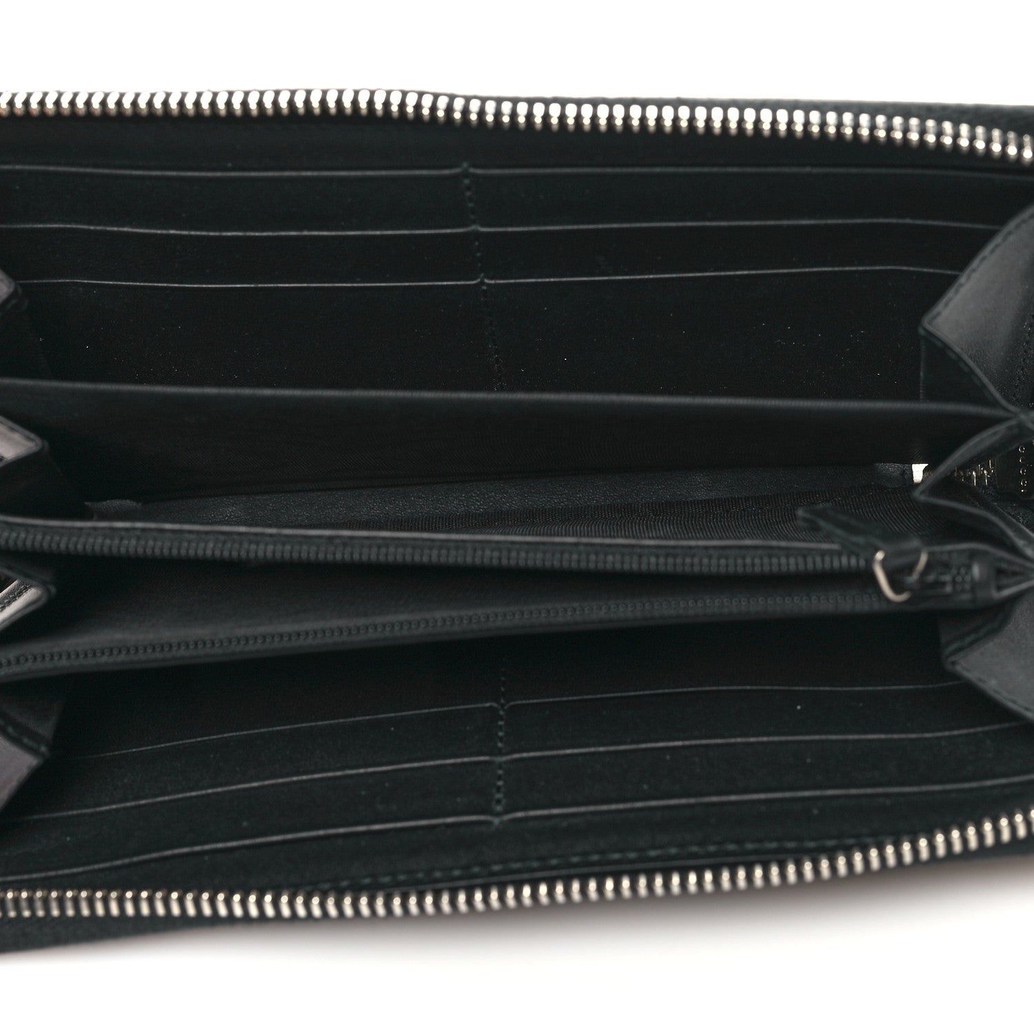 Gucci GG Supreme Monogram Kingsnake Zip Around Wallet Black 5 of 9