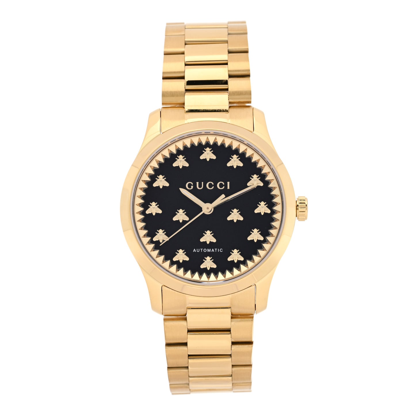 Stainless Steel 38mm G-Timeless Bee Automatic Watch Black