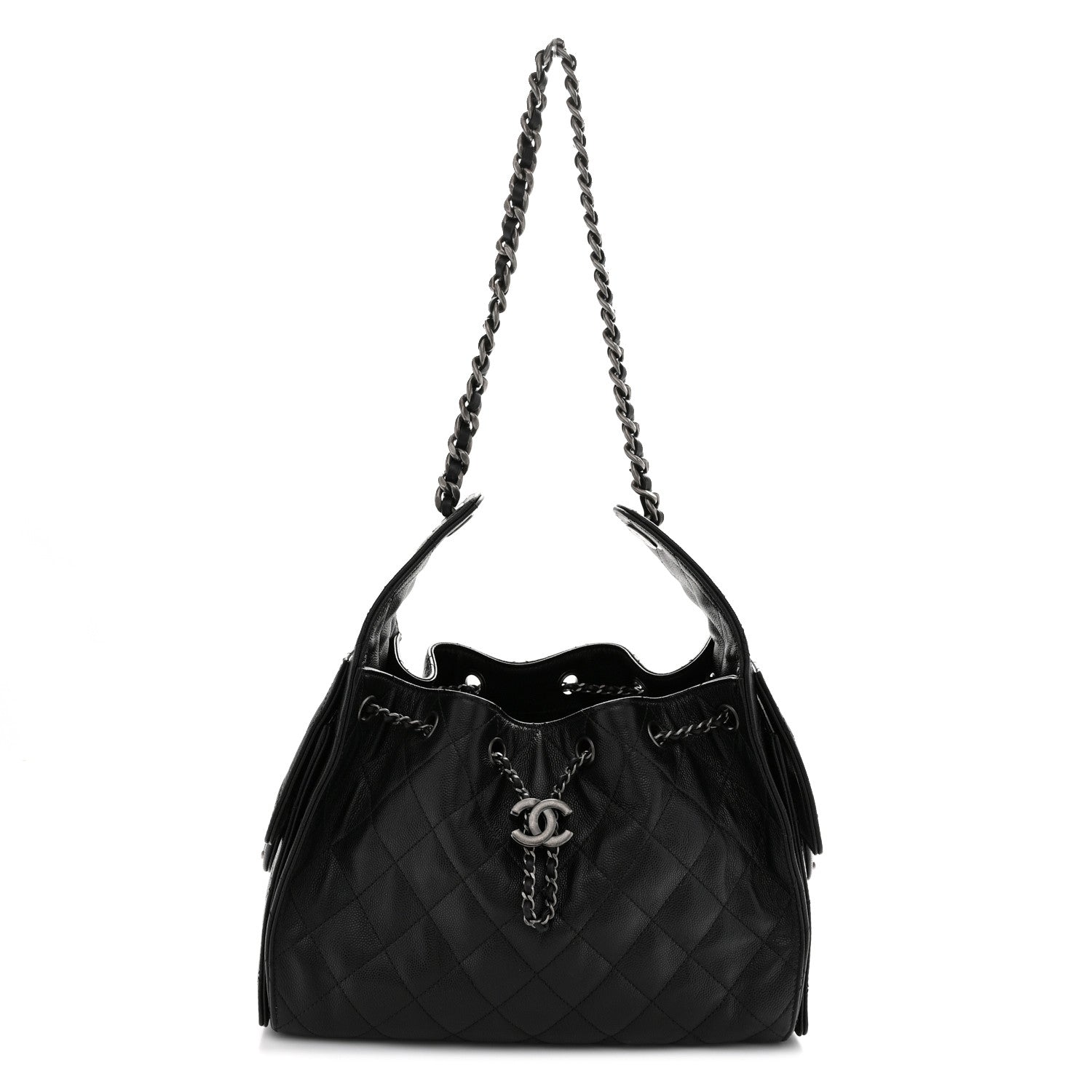 Chanel Caviar Quilted Small Chanel 25 Handbag Black 1 of 11