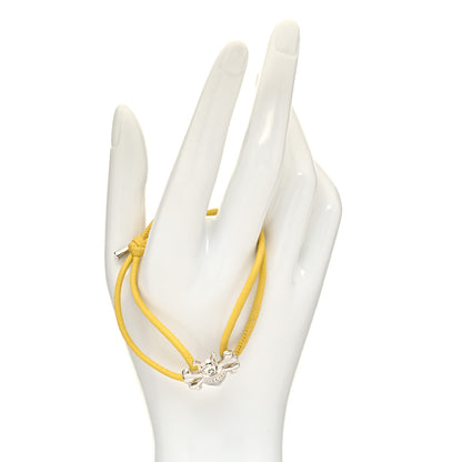 Christian Dior Calfskin Bee Bracelet Silver Yellow 2 of 5