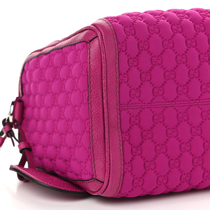 Gucci Guccissima Neoprene Techno Tag Medium Boston Magenta 8 of 10