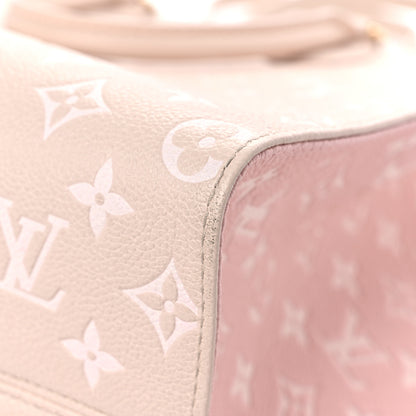 Louis Vuitton Empreinte Monogram Spring In The City Onthego MM Beige Pink Yellow 10 of 13