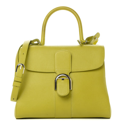 Delvaux Grained Calfskin MM Brillant Satchel Absinthe Lime 1 of 11