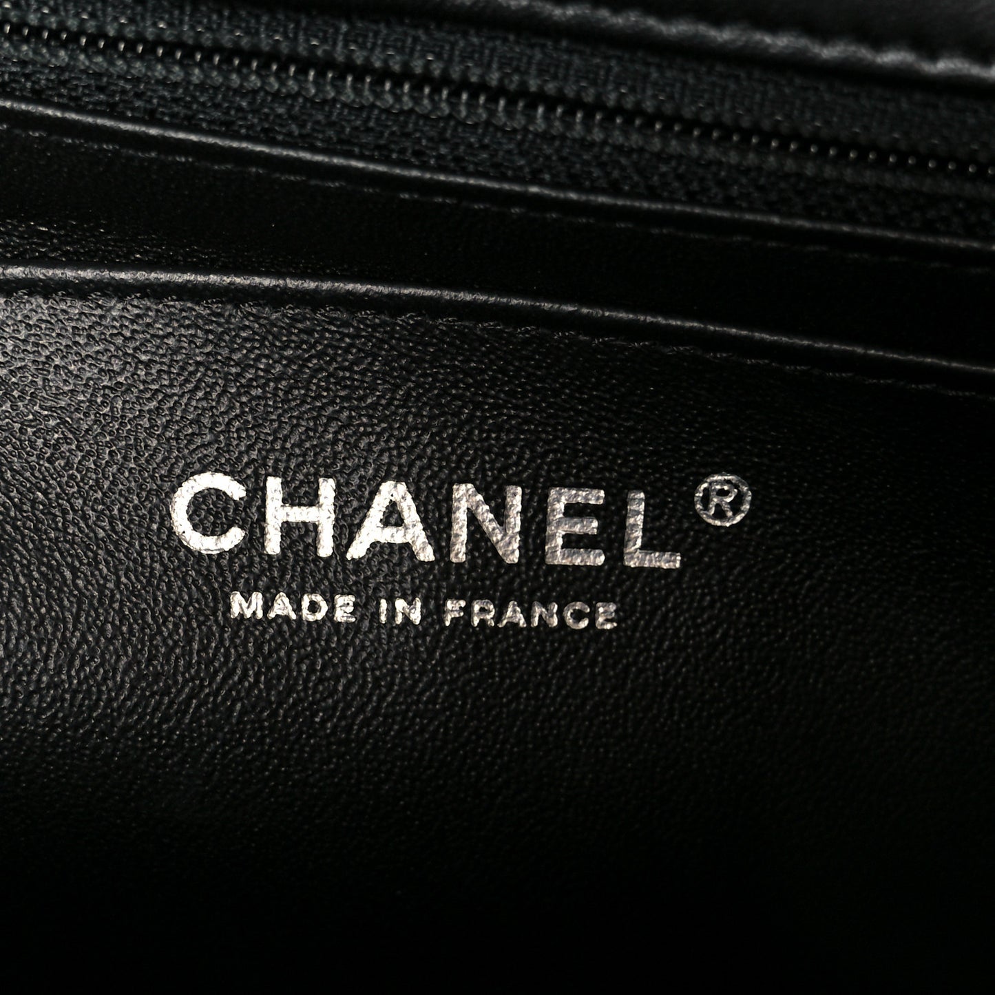 Lambskin Chevron Quilted Mini Rectangular Flap So Black
