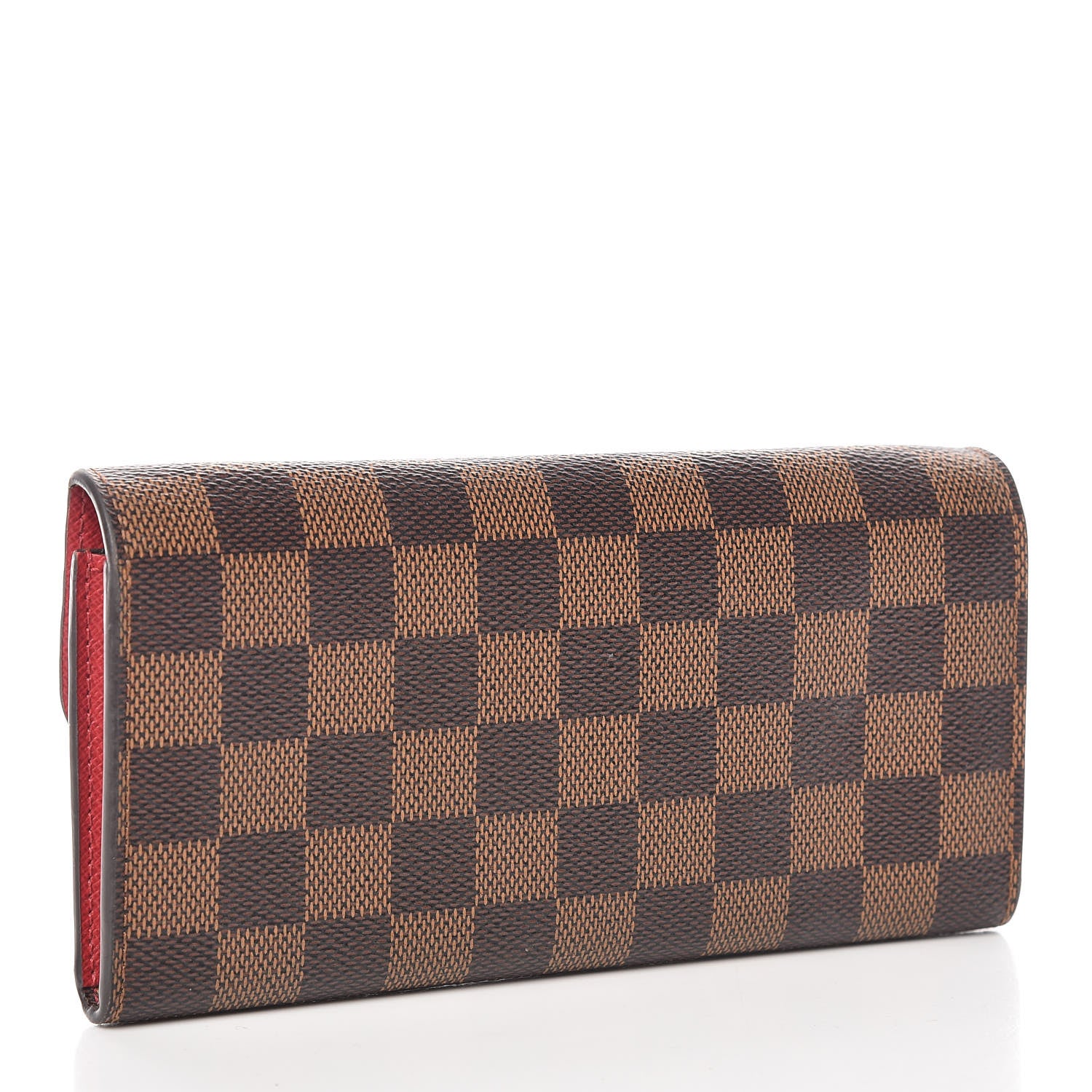 Louis Vuitton Damier Ebene Emilie Wallet Red 3 of 13