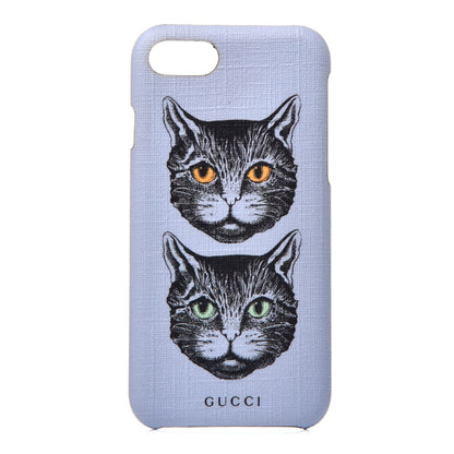 Gucci Coated Canvas Mystic Cat iPhone 7/8 Case Blue 1 of 6