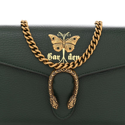 Gucci Calfskin Garden Dionysus Chain Wallet Emerald 8 of 10