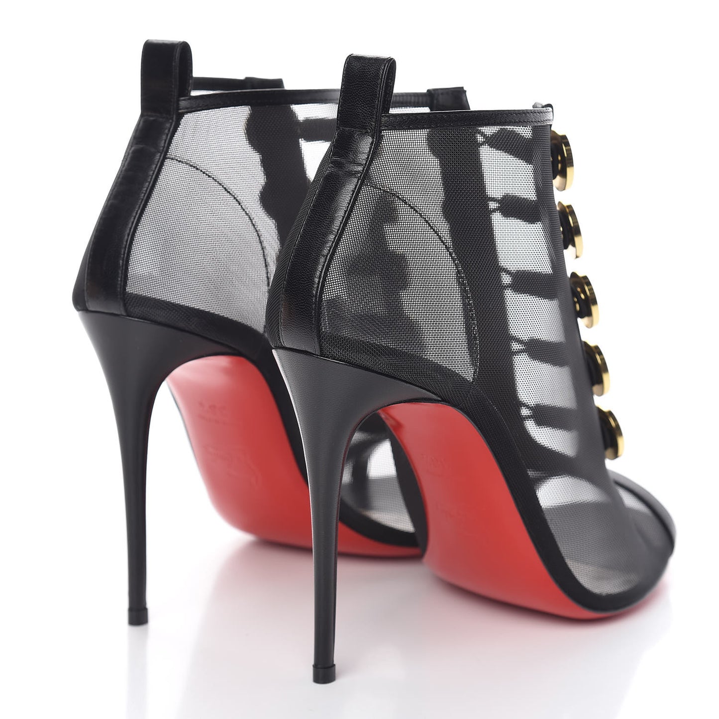 Mesh Nappa Marikate 100 Ankle Boots 38.5 Black