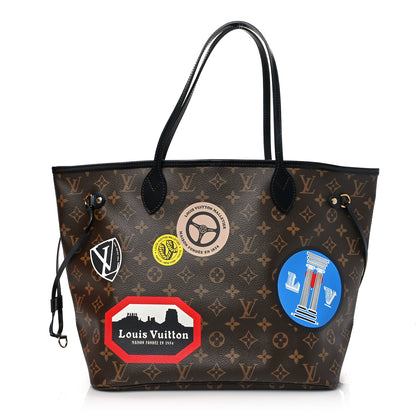 Louis Vuitton Monogram World Tour Neverfull MM 3 of 12