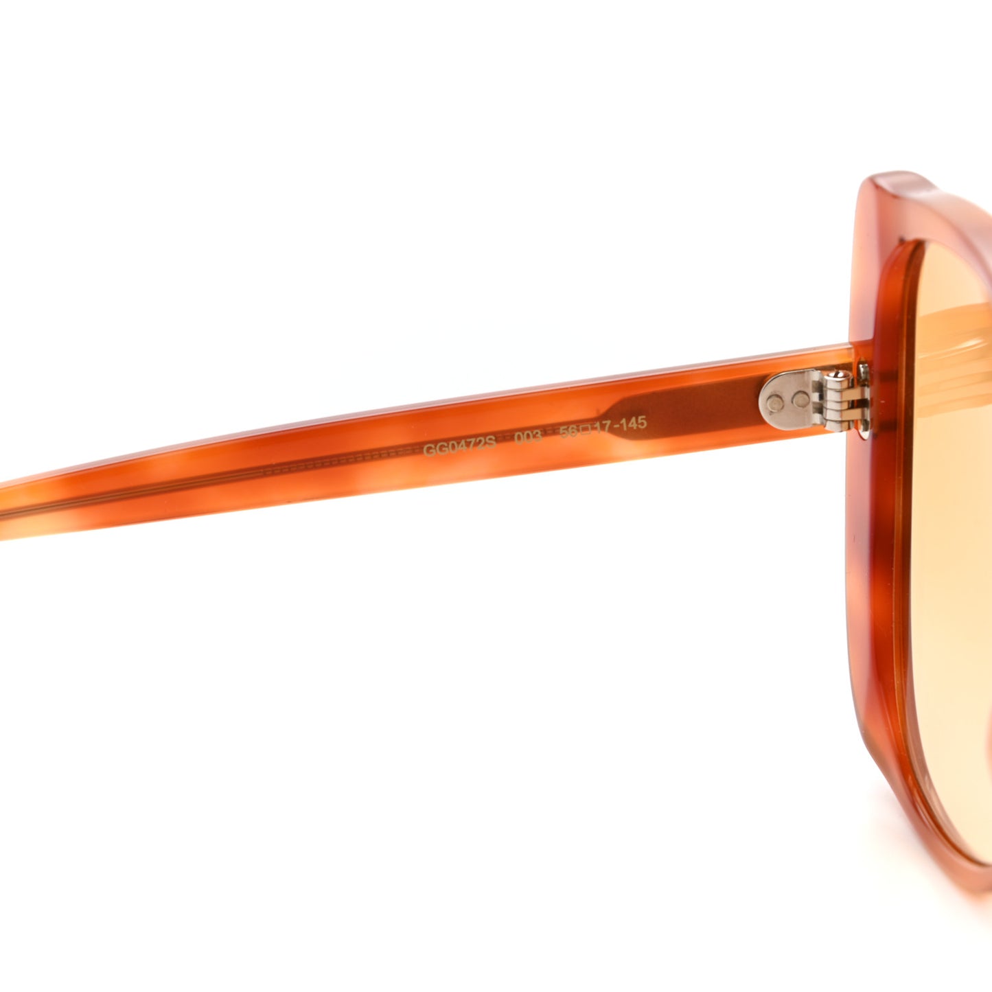 Acetate Sunglasses GG0472S Havana Orange