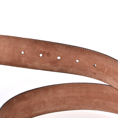 Gucci Guccissima Signature Interlocking G 40mm Belt 80 32 Verde 3 of 6