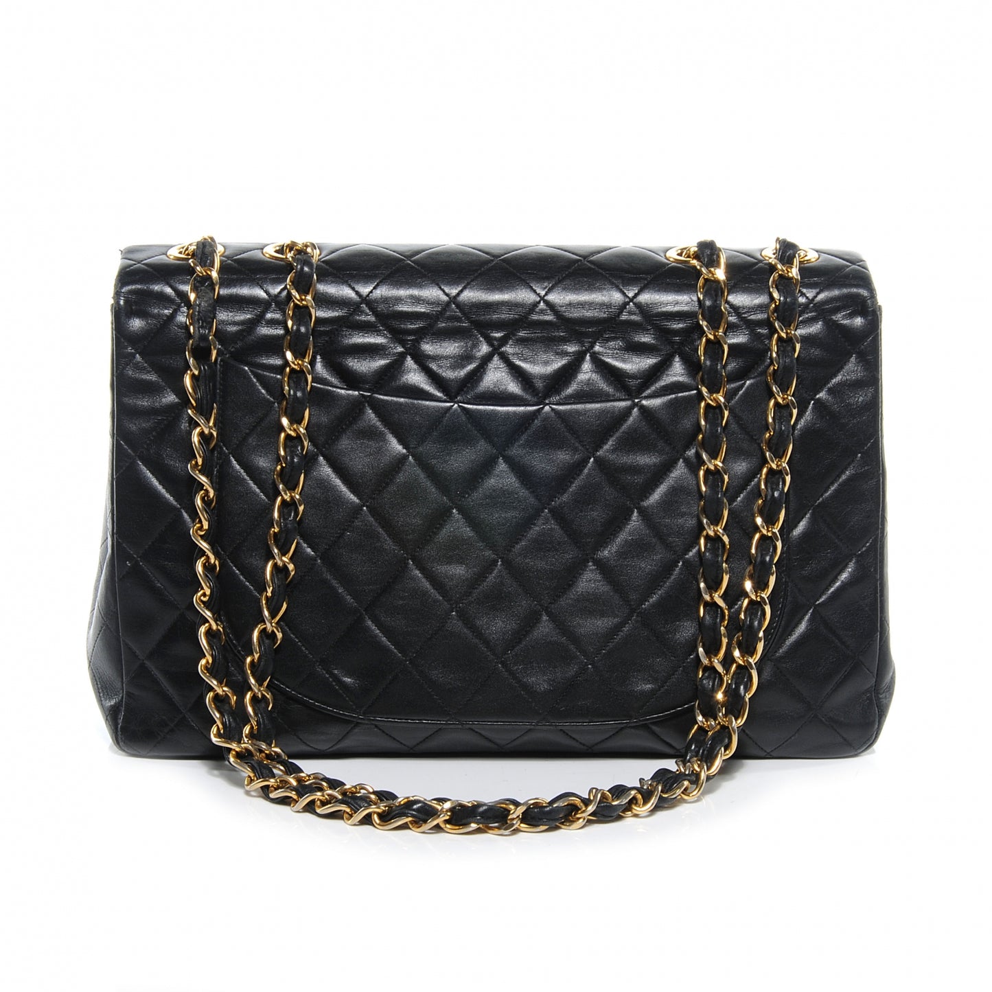 Lambskin XL Jumbo Flap Black