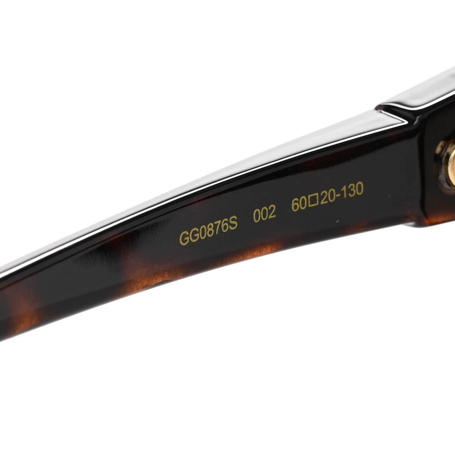 Acetate Square Frame Sunglasses GG0876S Tortoise