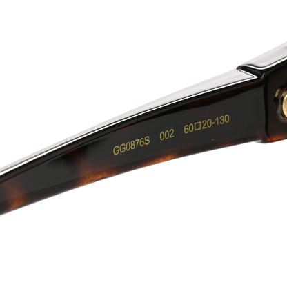 Gucci Acetate Square Frame Sunglasses GG0876S Tortoise 6 of 8