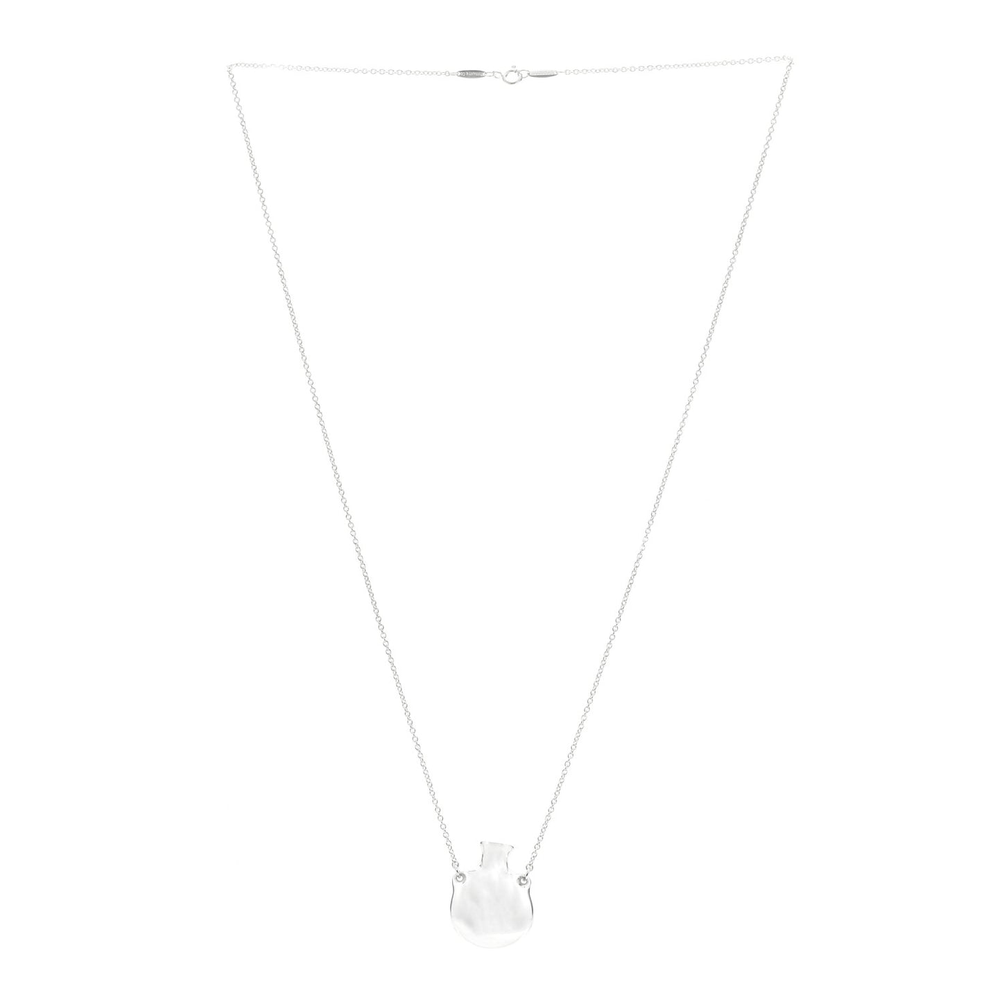 Sterling Silver Small Elsa Peretti Bottle Pendant Necklace