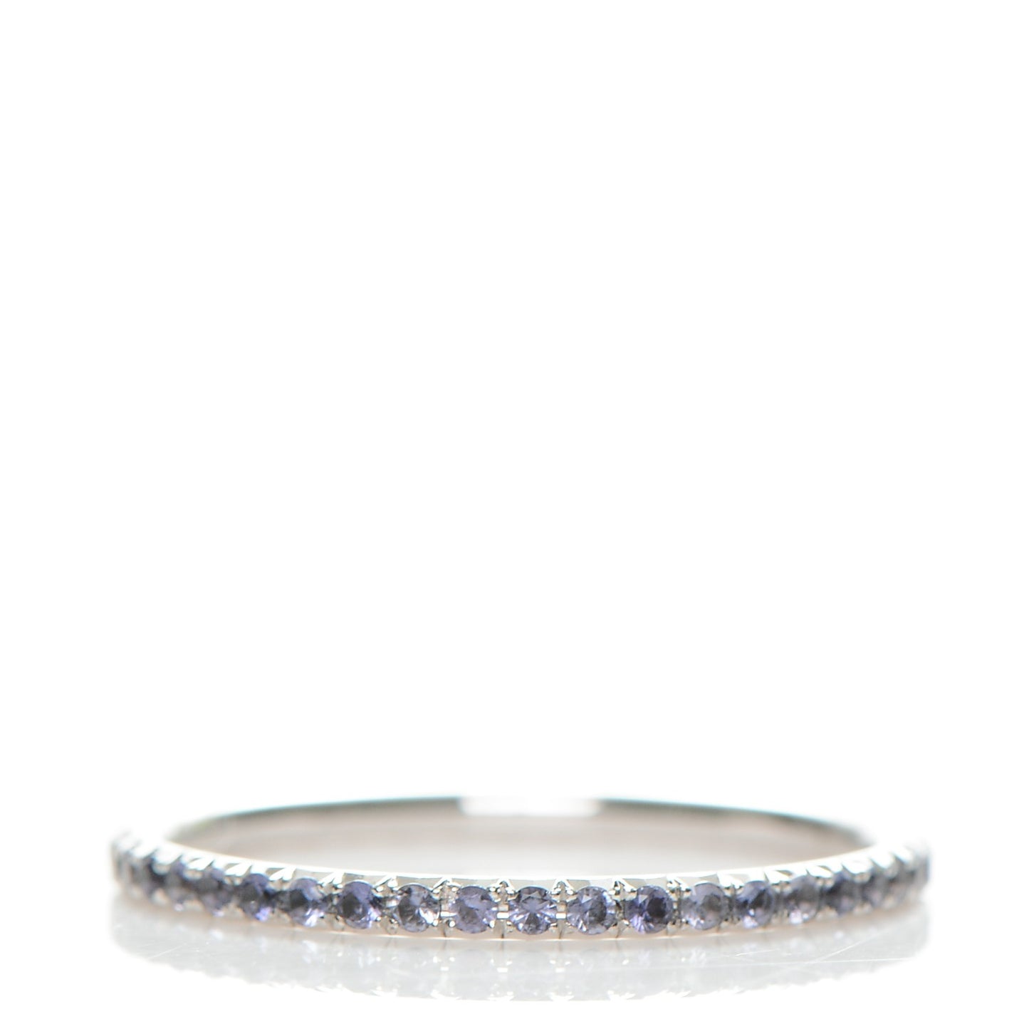18K White Gold Iolite Metro Ring 7