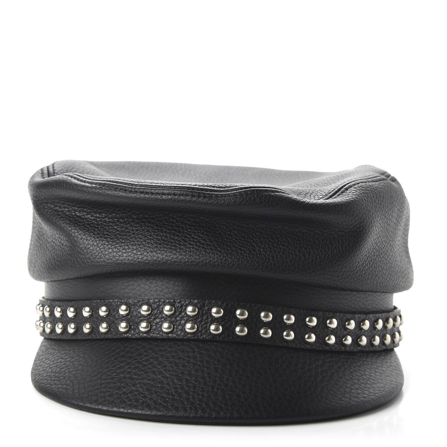 Calfskin Studded Cellarius Hat XL Black