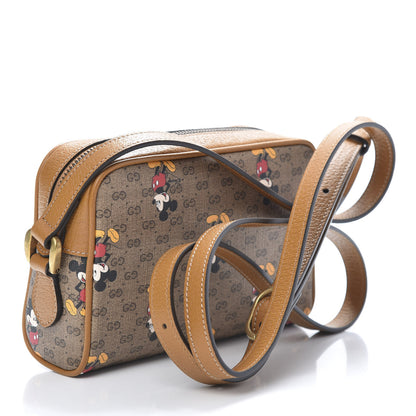 Gucci X DISNEY Mini Vintage GG Supreme Monogram Mickey Mouse Shoulder Bag Beige Vintage Sun Oil 3 of 11