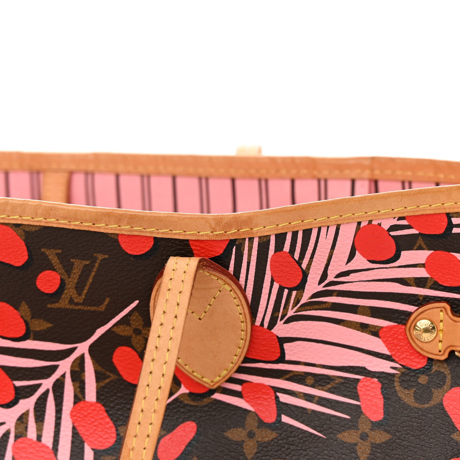 Louis Vuitton Monogram Jungle Dots Neo Neverfull MM Sugar Pink Poppy 14 of 16