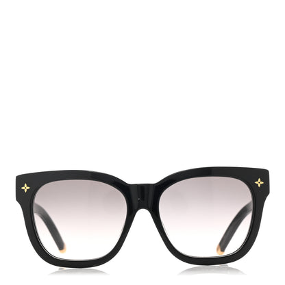 Louis Vuitton Acetate My Monogram Square Sunglasses Z1526E Black 2 of 8