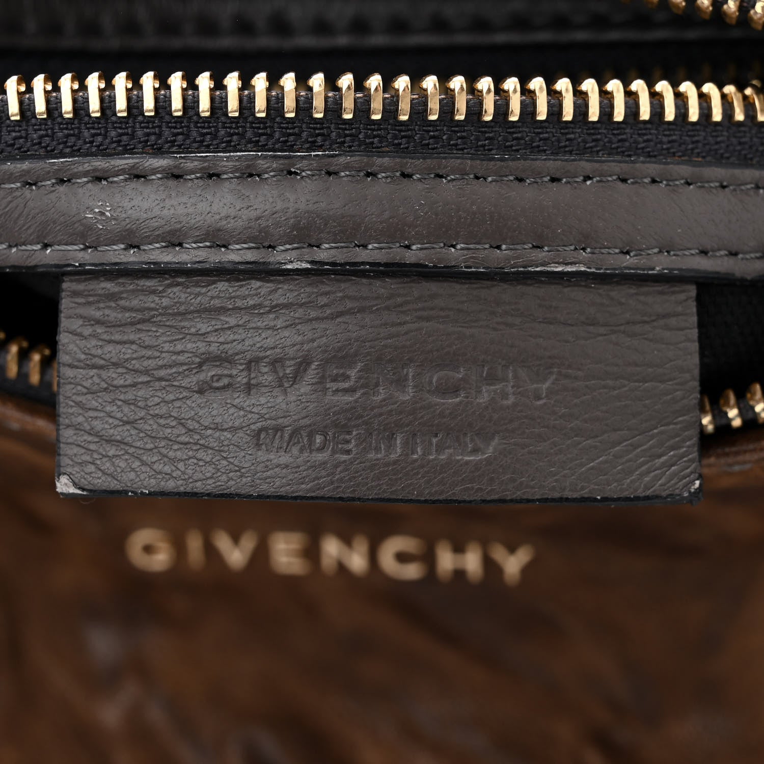 Givenchy Tumbled Sheepskin Mini Pandora Charcoal 6 of 12