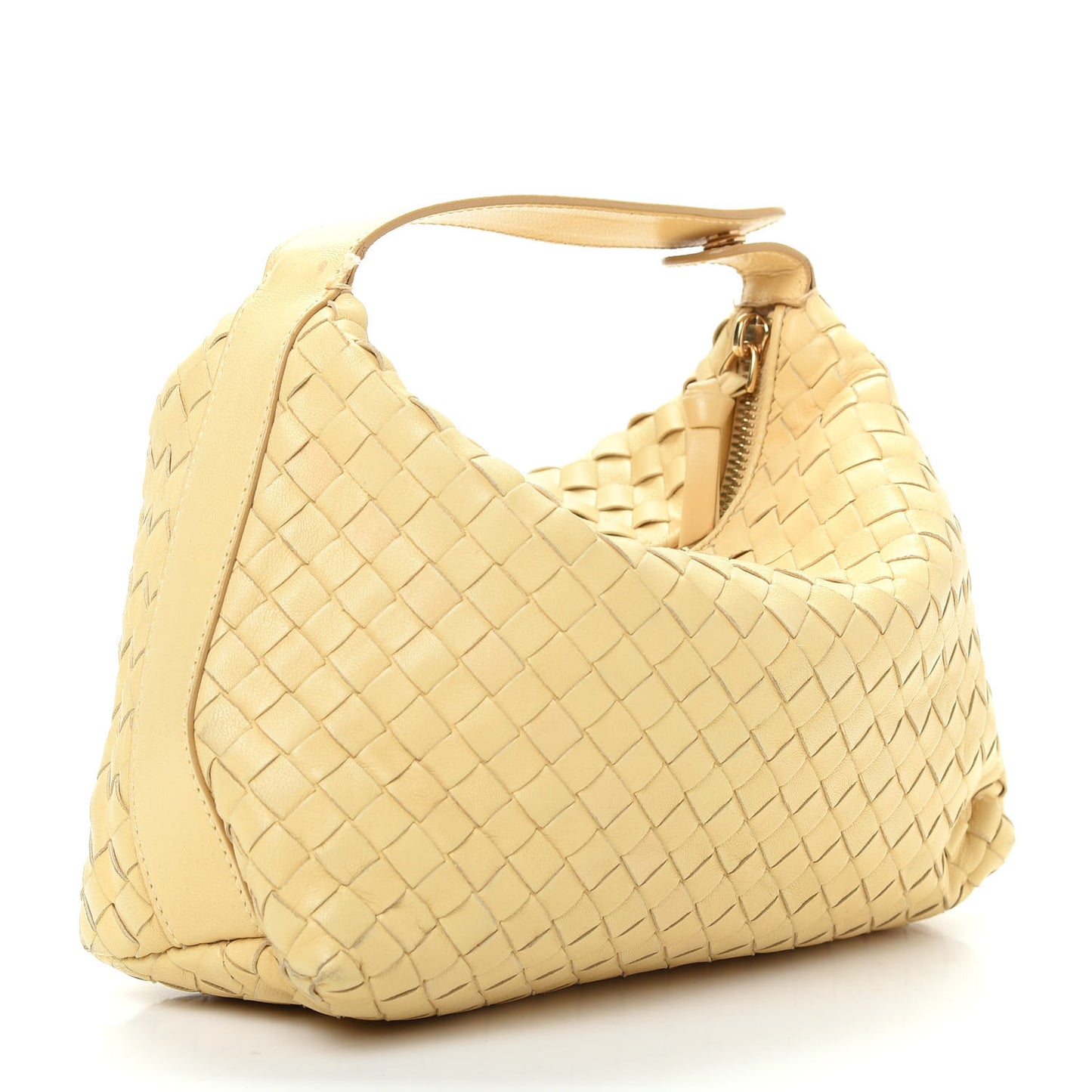Nappa Intrecciato Large Cosmetic Case Banane