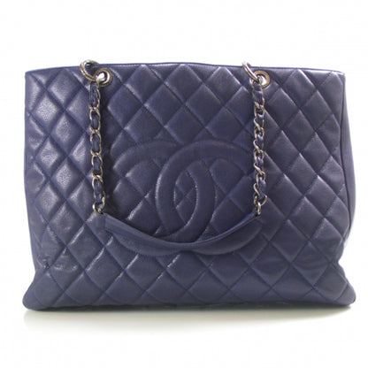 Chanel Caviar Grand Shopping Tote GST XL Blue 1 of 14