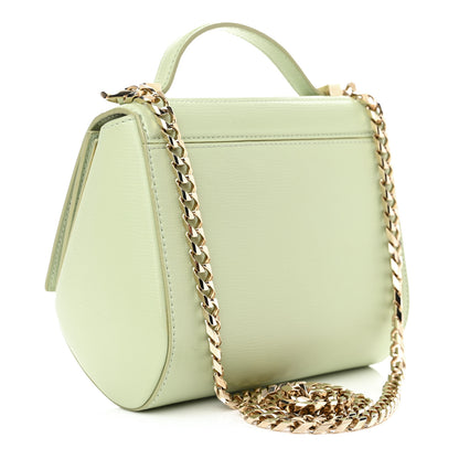 Givenchy Textured Calfskin Mini Pandora Box Chain Crossbody Bag Aqua Green 3 of 10