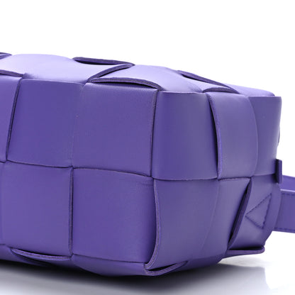 Bottega Veneta Lambskin Maxi Intrecciato Brick Cassette Bag Purple 8 of 8
