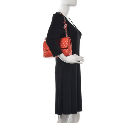 Chanel Lambskin Quilted Medium Ladybug Flap Red 2 of 15