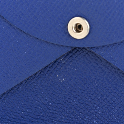 Hermes Epsom Calvi Card Case Bleu Electrique 7 of 8