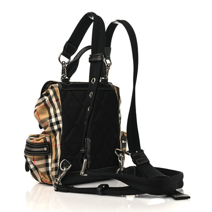 Burberry Nylon Vintage Check Small Rucksack Backpack Antique Yellow 3 of 7
