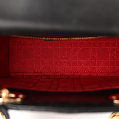 Christian Dior Lambskin Cannage Small Lucky Badges My Lady Dior Black 5 of 9